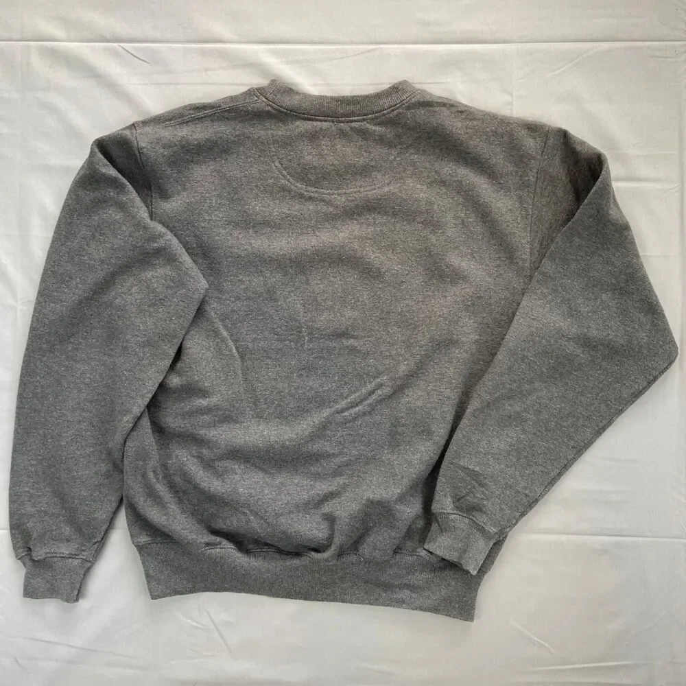Champion Men's M Gray Eco Crewneck Sweatshirt Cotton Blend Classic Logo 52 48